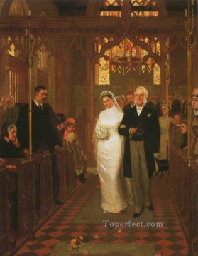  historical Oil Painting - Till Death Us Do Part historical Regency Edmund Leighton